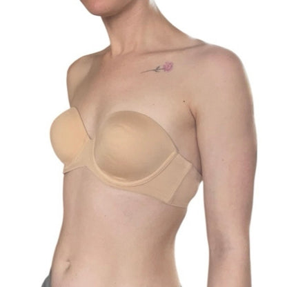 Cabernet Nude Strapless Underwire Push-Up Padded Bra