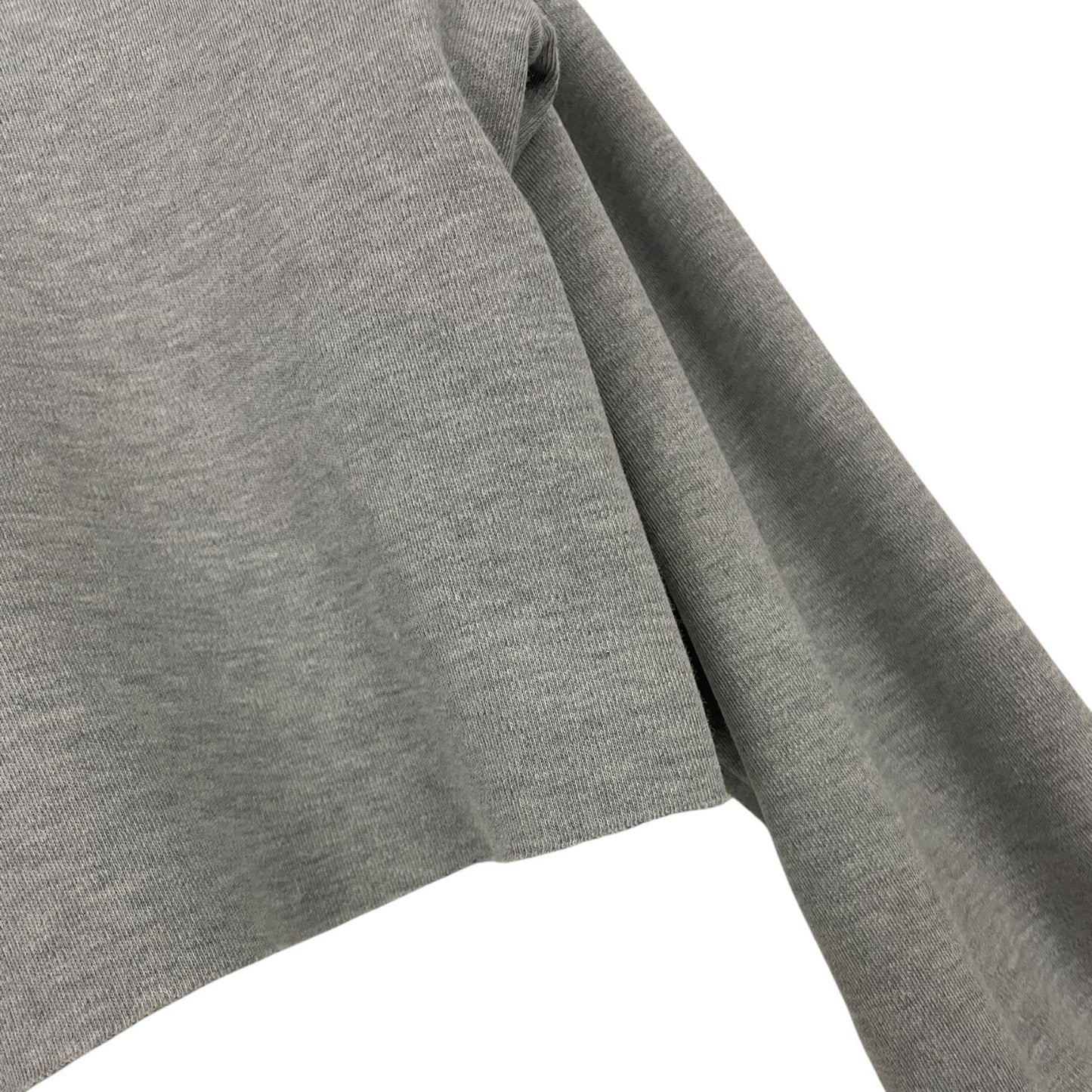 Ralph Lauren Grey Cropped Long Sleeve Top
