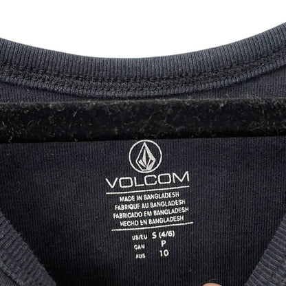 Volcom Black Mahalo Rainbow Palm Tree Graphic Tank Top