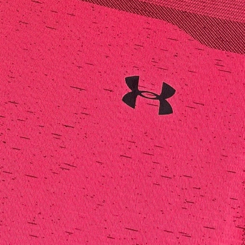 Under Armour Mens Fitted Bright Neon Pink Active Short Sleeve Top