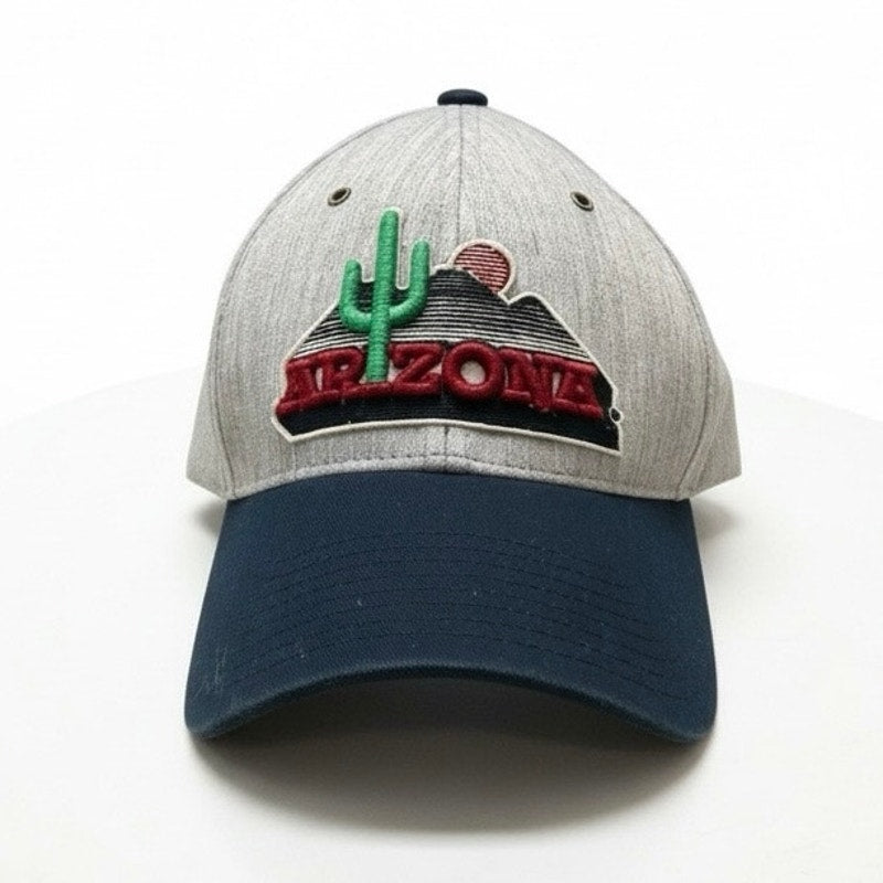 Zephyr Hats Mens University of Arizona Landscape Cactus Navy Blue & Grey Cap