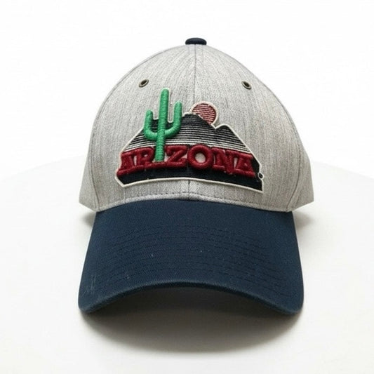 Zephyr Hats Mens University of Arizona Landscape Cactus Navy Blue & Grey Cap