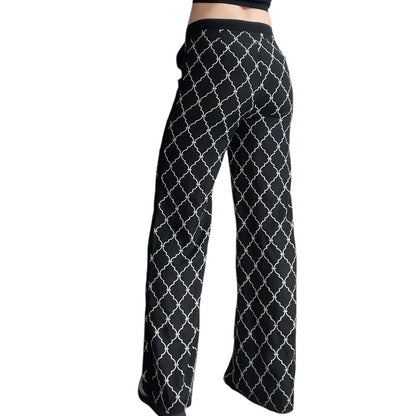 Poppylark Black & White Wide Leg Pants