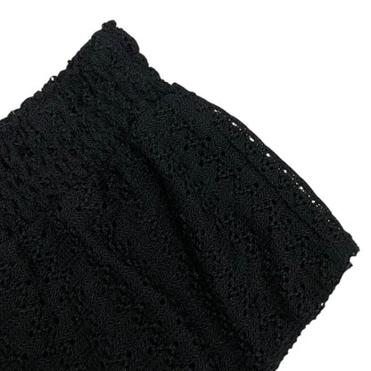 No Boundaries Black Lace Crochet Open Knit Cheeky Mini Shorts