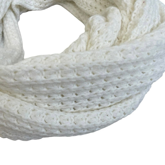 Cream Chunky Knit Infinity Scarf