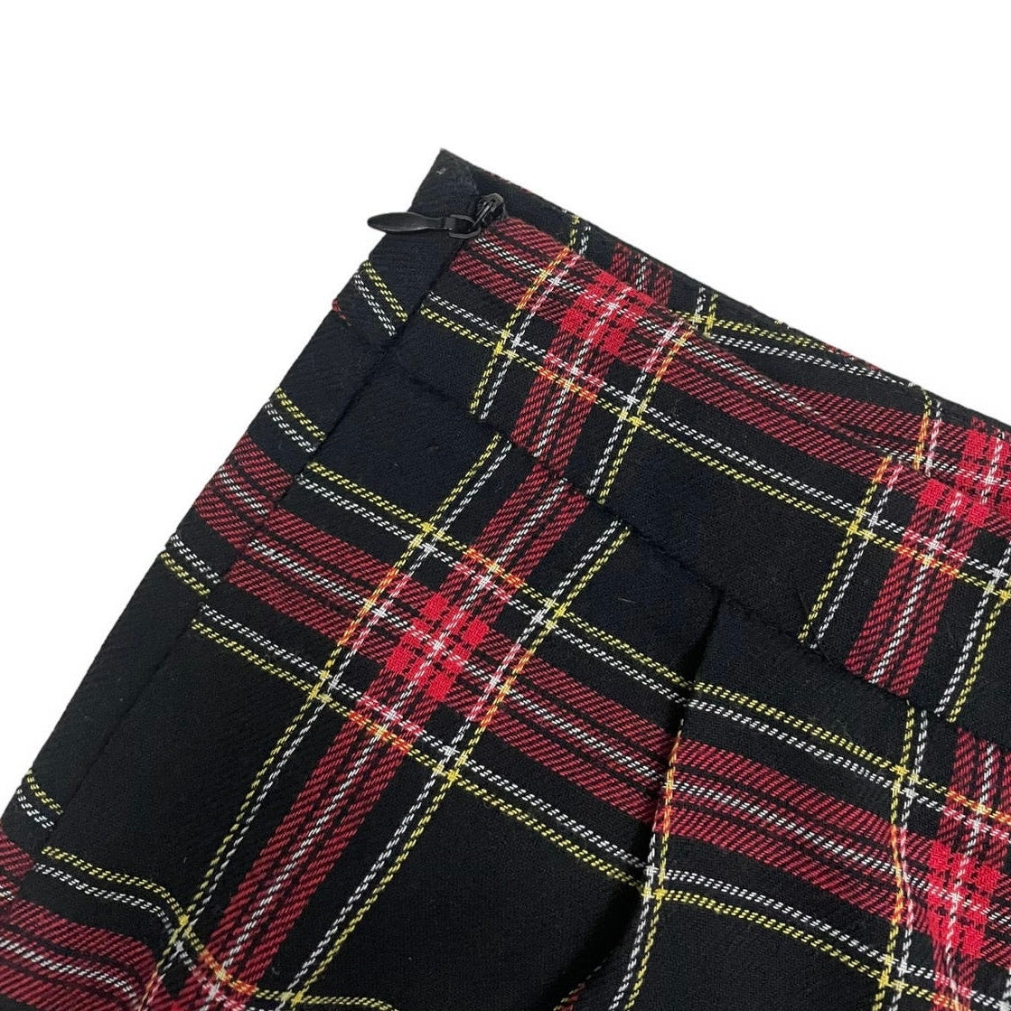 Red and Black Plaid Trousers