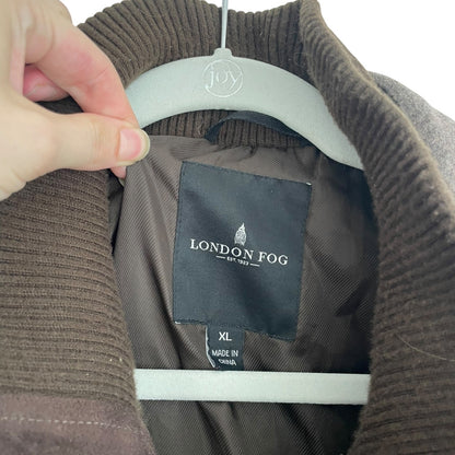 London Fog Vintage Brown Wool Heavy Coat