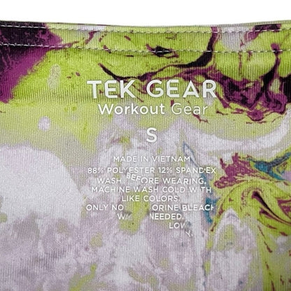 Tek Gear Colorful Pastel Abstract Print High Rise Active Workout Leggings