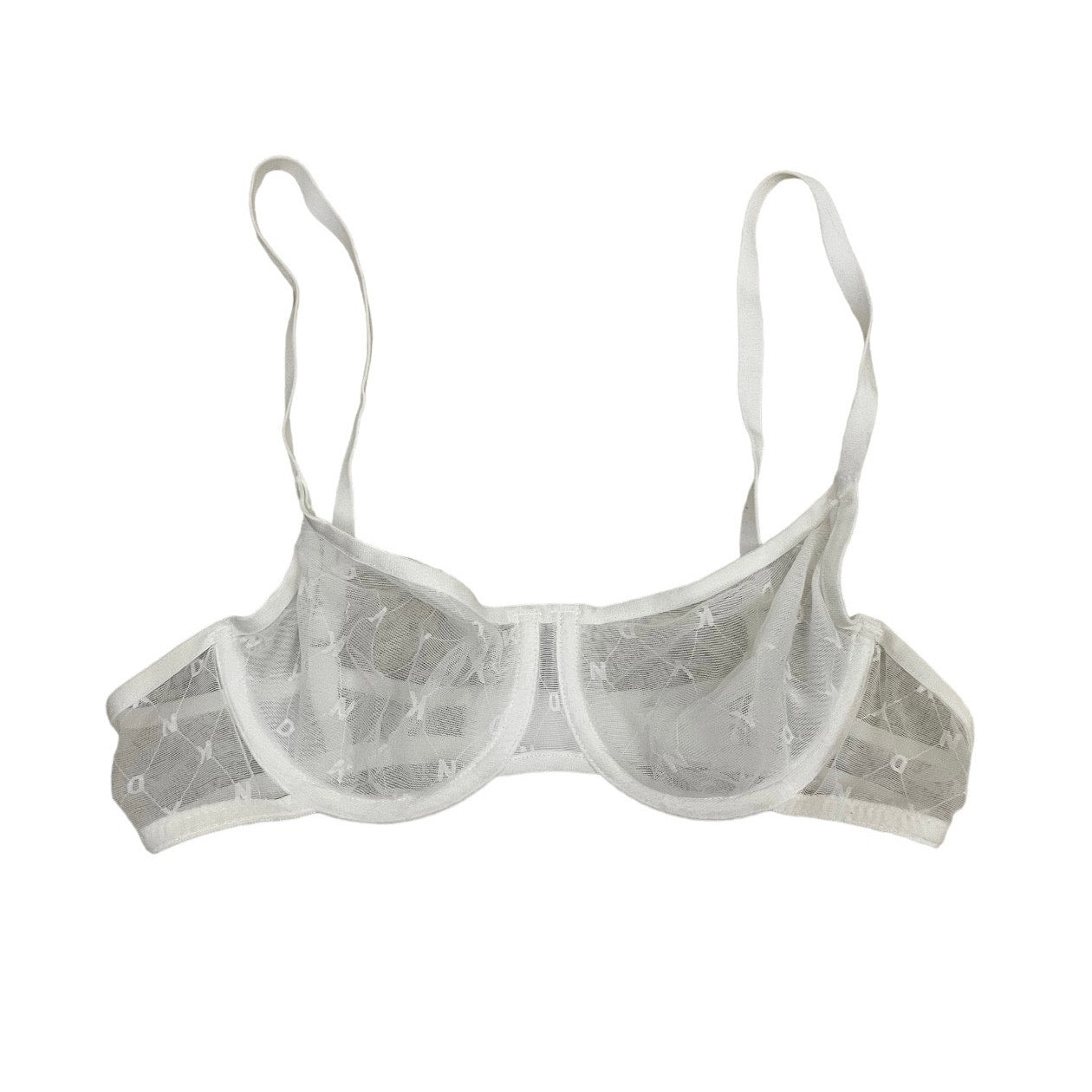 DKNY White Sheer Underwire Bra