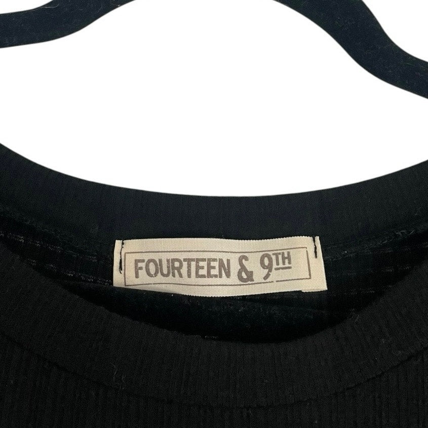 Fourteen & 9th Black Soft Billowy Blouse