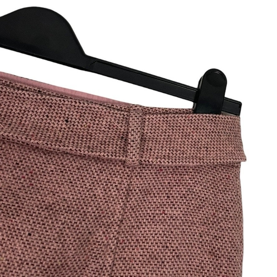 H&M Pink Tweed Wool Mini Skirt