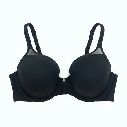 Bali Black Sheer Mesh Rhinestone Underwire Bra
