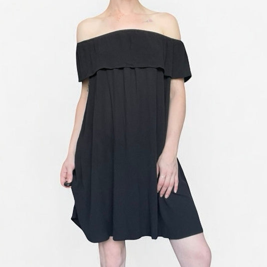 Mossimo Supply Co. Black Off the Shoulder Mini Dress