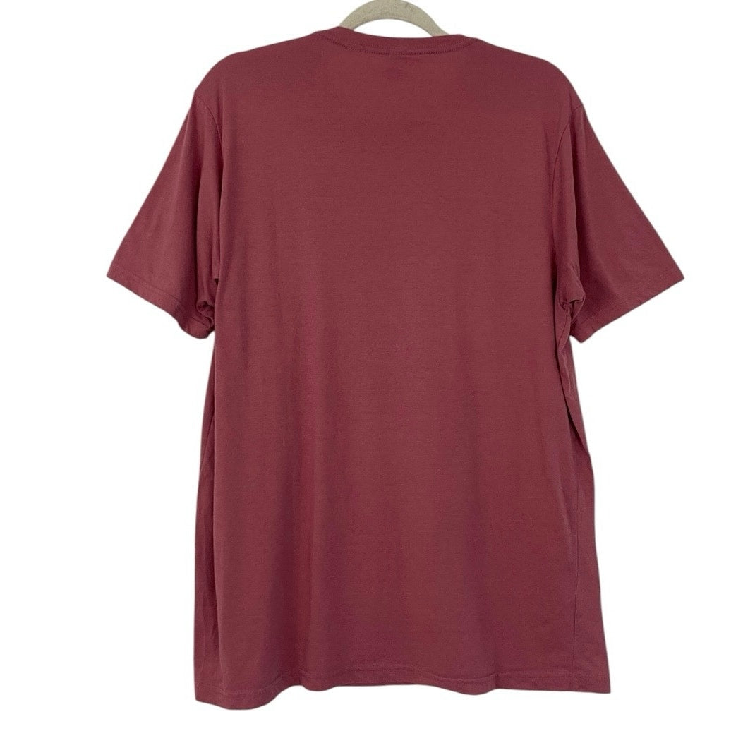 Next Level Apparel Pink Top of the Mornin Graphic Tee