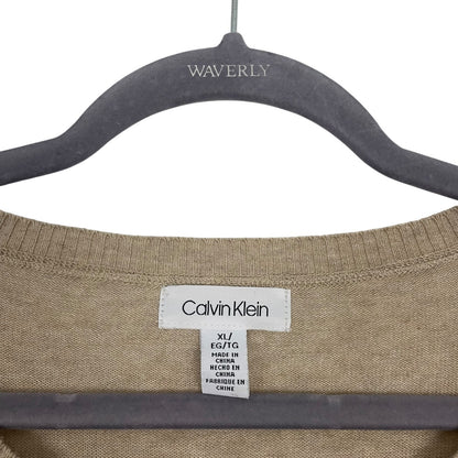 Calvin Klein Beige & White Layered Blouse