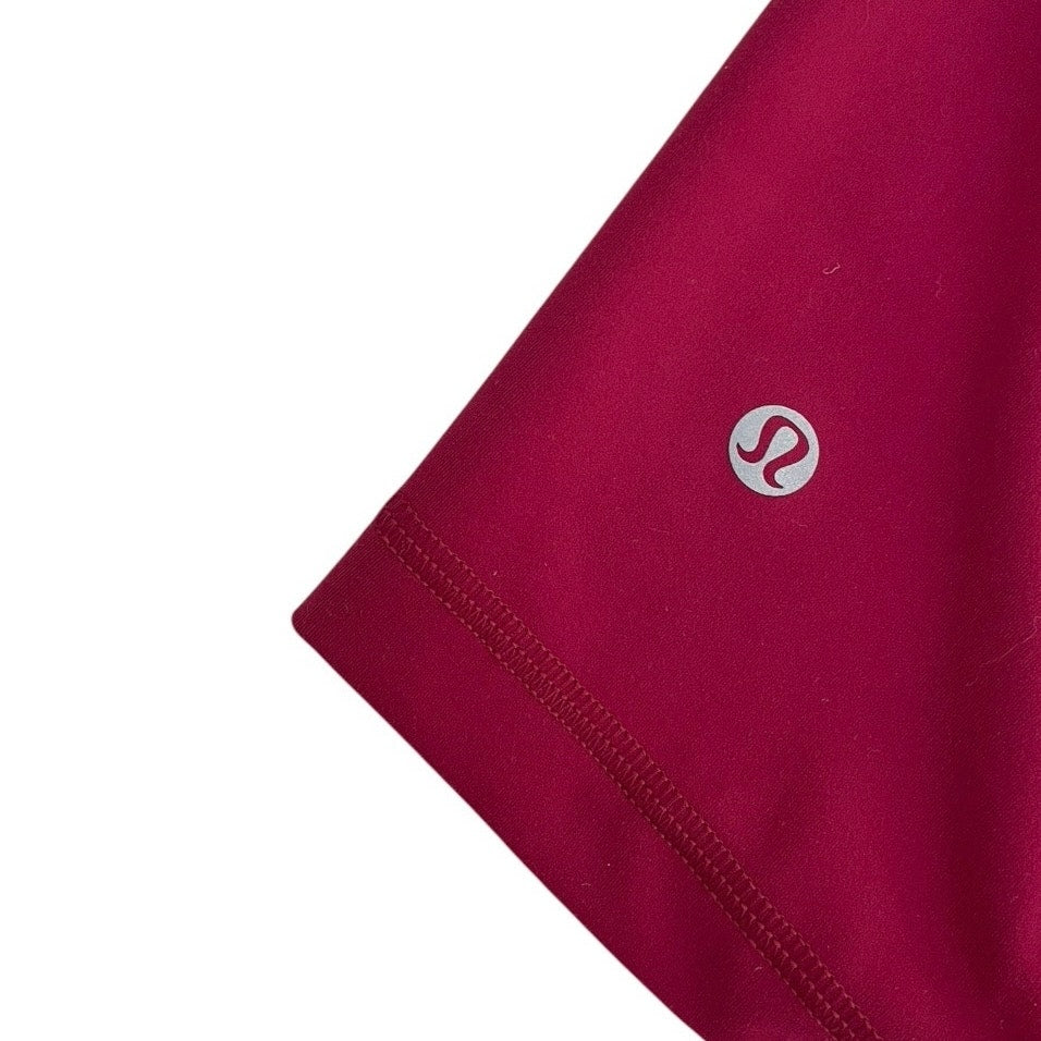 Lululemon Athletica Magenta Active High Rise Biker Shorts