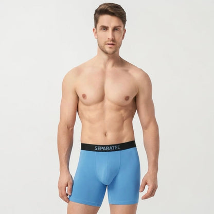 NWT Separatec Mens Assorted Colors Silk Touch Boxer Briefs 7 Pack