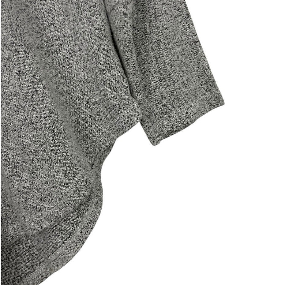 American Eagle Outfitters Soft & Sexy Plush Grey Crewneck Long Sleeve Long Top