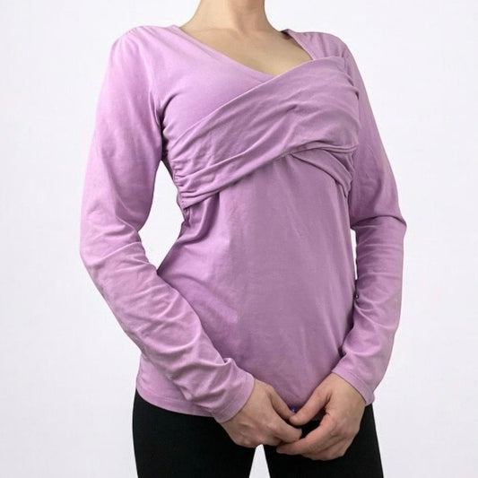 Athleta Purple Long Sleeve Active Blouse