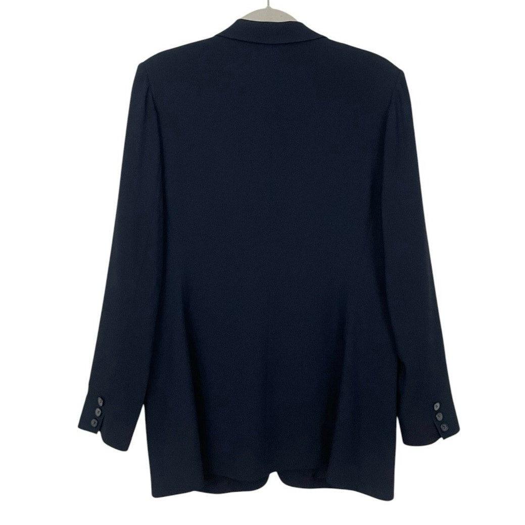 Nygard Navy Blue One Button Blazer