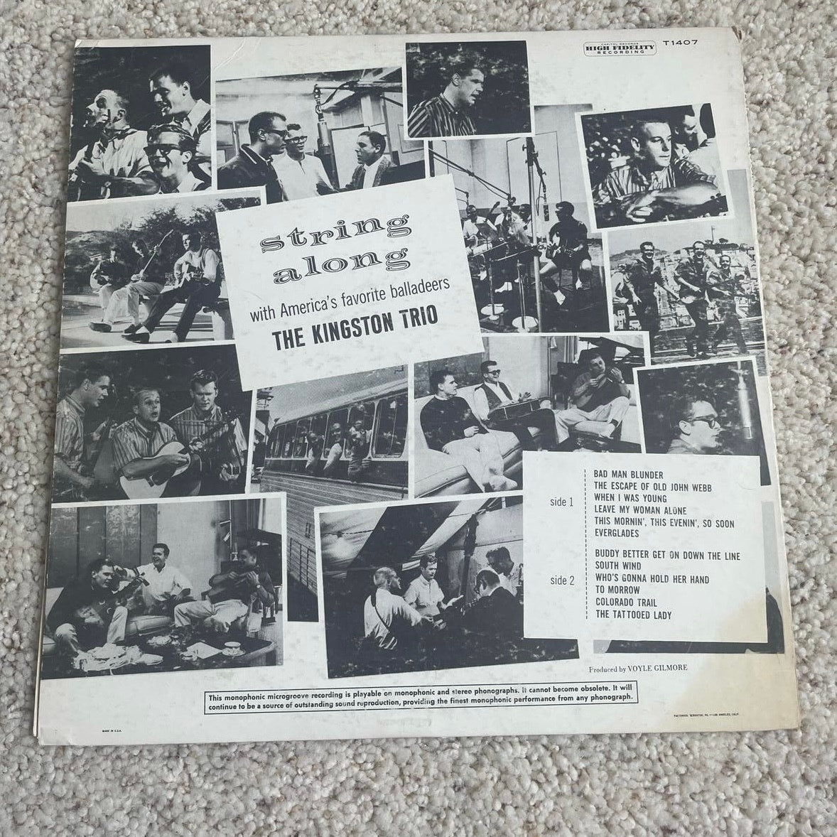 The Kingston Trio 2 Vinyl Record Bundle