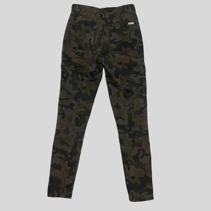 KanCan Olive Green Camouflage Skinny Cargo Pants