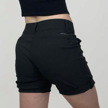 Eddie Bauer Black Rolled Hem Bermuda Shorts