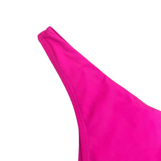 Hot Pink High-Cut Cheeky Thong Bikini Bottoms