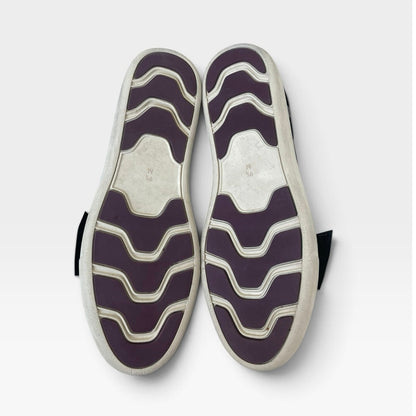 Vaneli Sport Black & Silver Star Print Slip On Sneakers