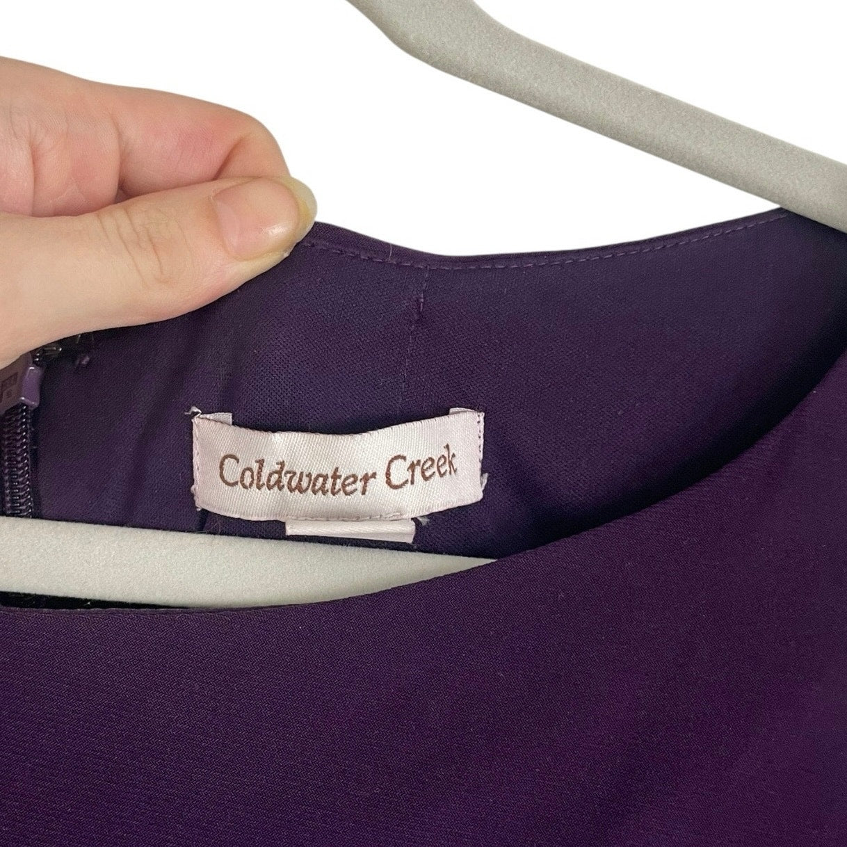 Coldwater Creek Plum Long Sleeve Dress