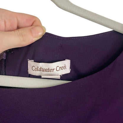 Coldwater Creek Plum Long Sleeve Dress