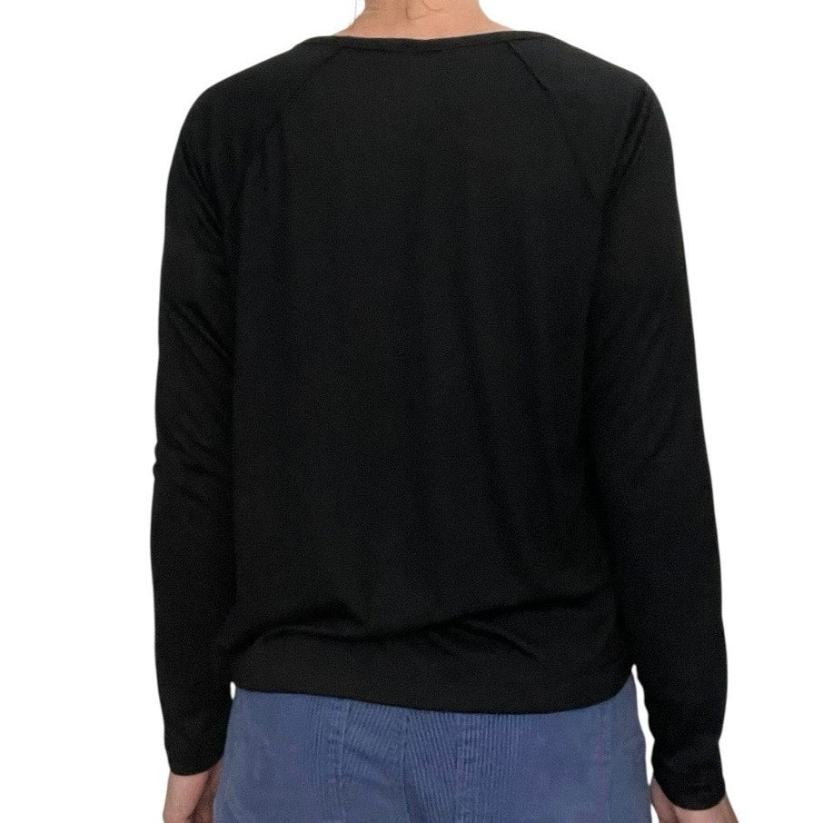 Stars Above Black Long Sleeve Top