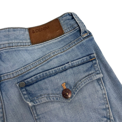 &Denim by H&M Low Waist Cuffed Mini Jean Shorts