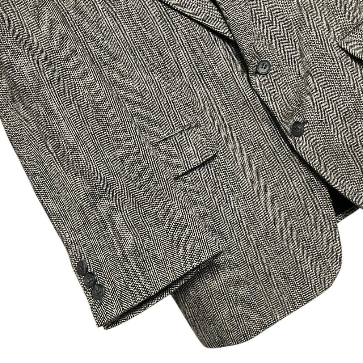Haggar Mens Grey Gentleman's Fit Imperial Two Button Blazer Suit Coat