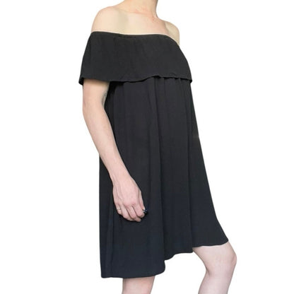 Mossimo Supply Co. Black Off the Shoulder Mini Dress