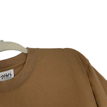 Shaka Wear Super Max Heavy Cotton Mens Beige Short Sleeve Tee