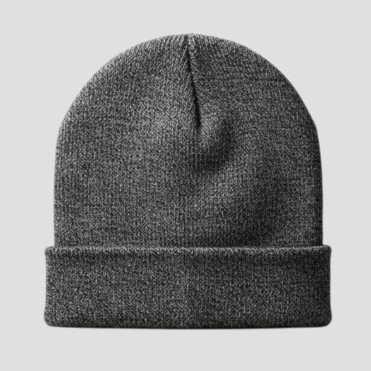 West Loop Grey Knit Beanie Hat
