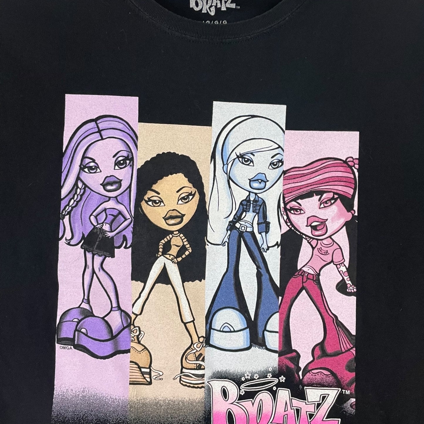 Bratz Black Graphic Short Sleeve Y2K Tee