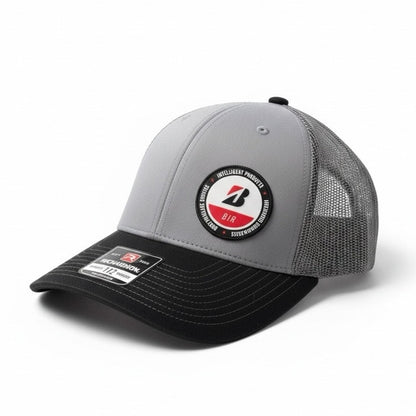 Richardson Mens Grey & Black Bridgestone 112 Trucker Hat