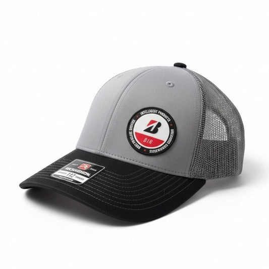 Richardson Mens Grey & Black Bridgestone 112 Trucker Hat