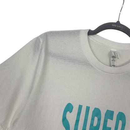 Bella + Canvas White & Blue Super! Short Sleeve Graphic Tee