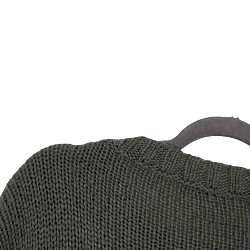 Wooden Ships Grey Crewneck Wool Knit Sweater