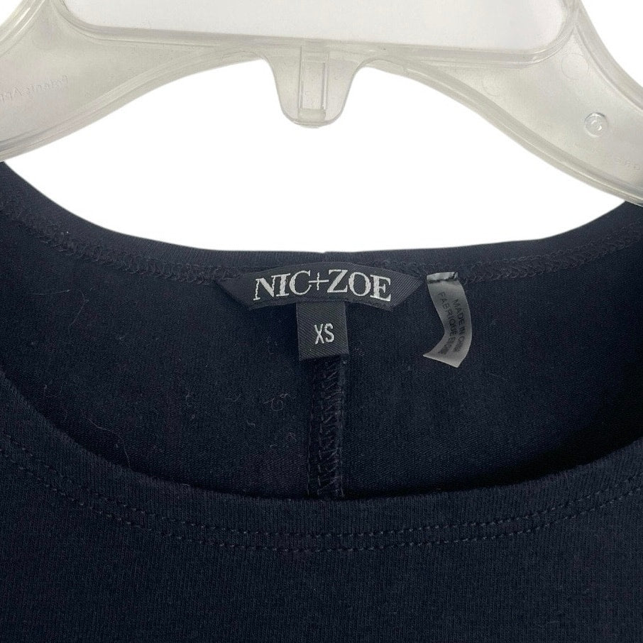 Nic + Zoe Black Soft and Stretchy Tank Top Blouse