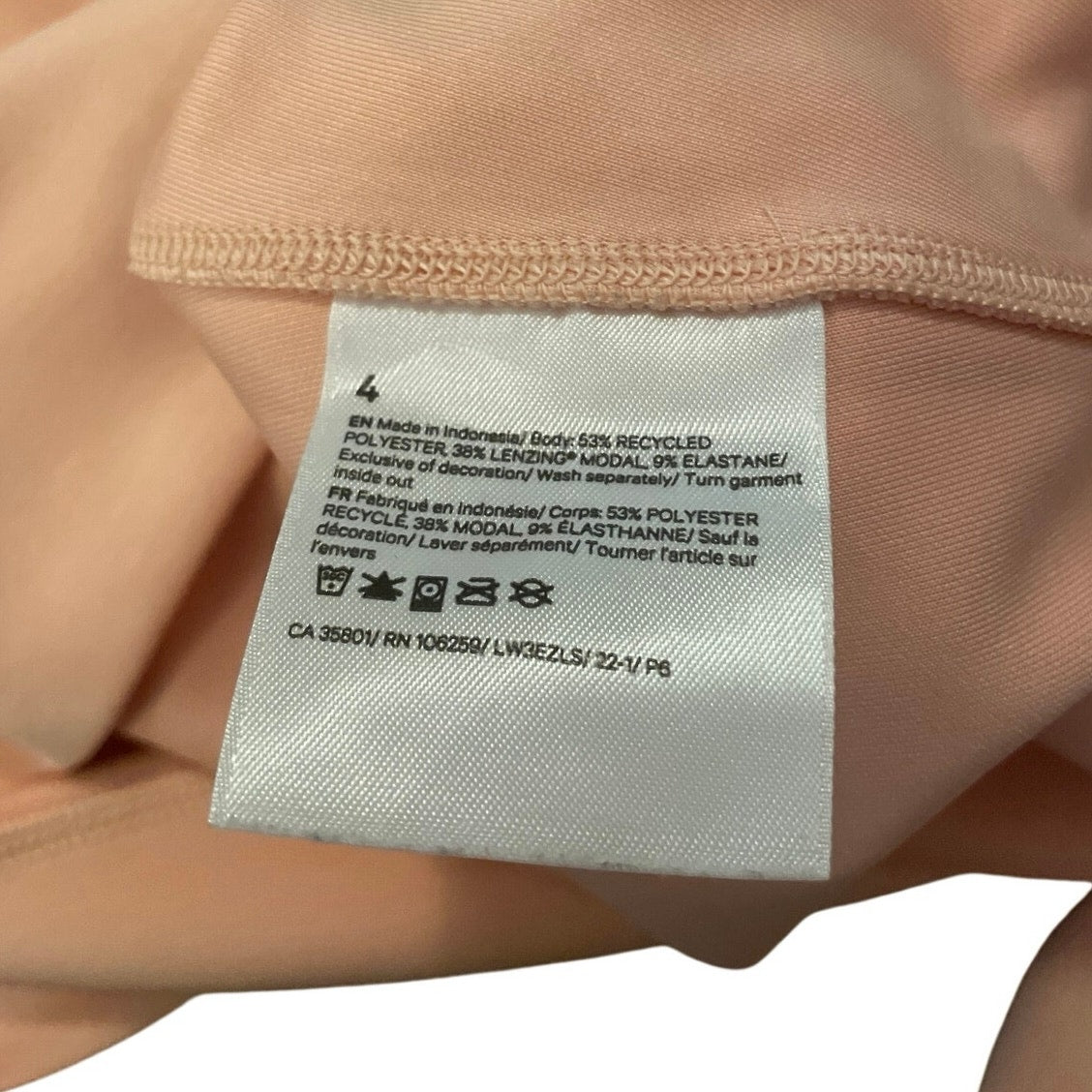 Lululemon Athletica Peach Softstreme Perfectly Oversized Cropped Crew