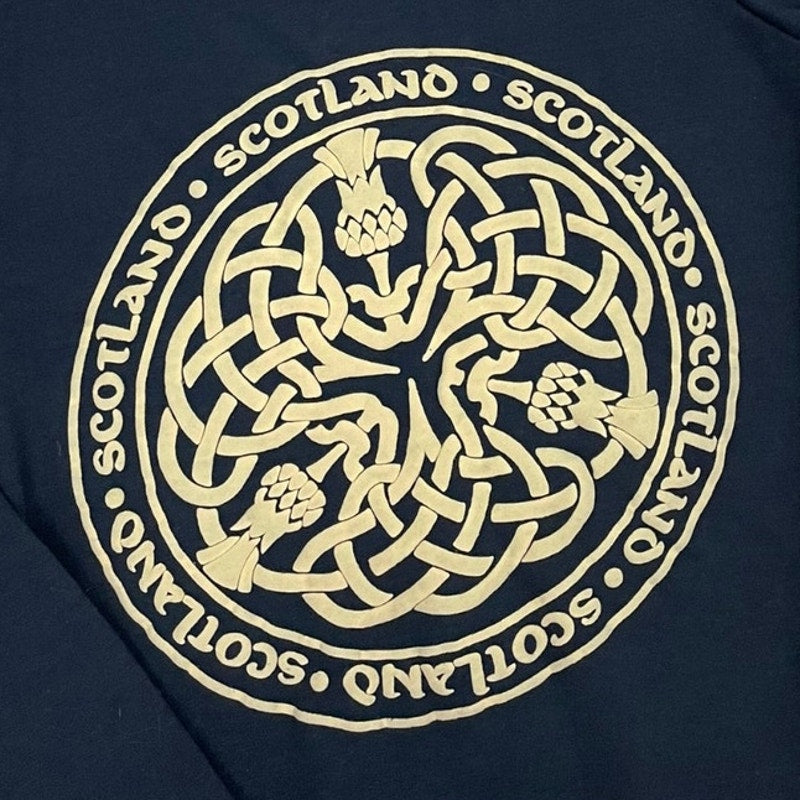 Scotland Collections Edinburgh Navy Blue Graphic Sweatshirt