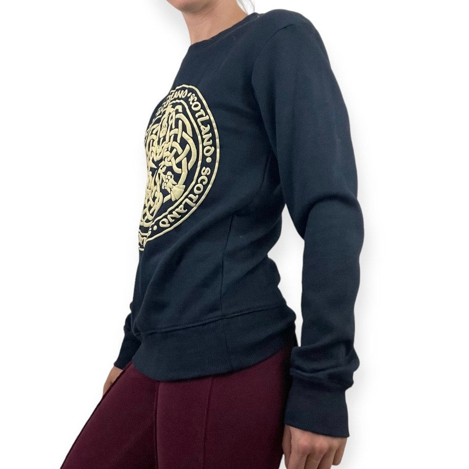 Scotland Collections Edinburgh Navy Blue Graphic Sweatshirt