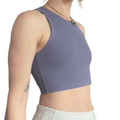 REI Cooperative Athletic Purple Cropped Active Tank Top