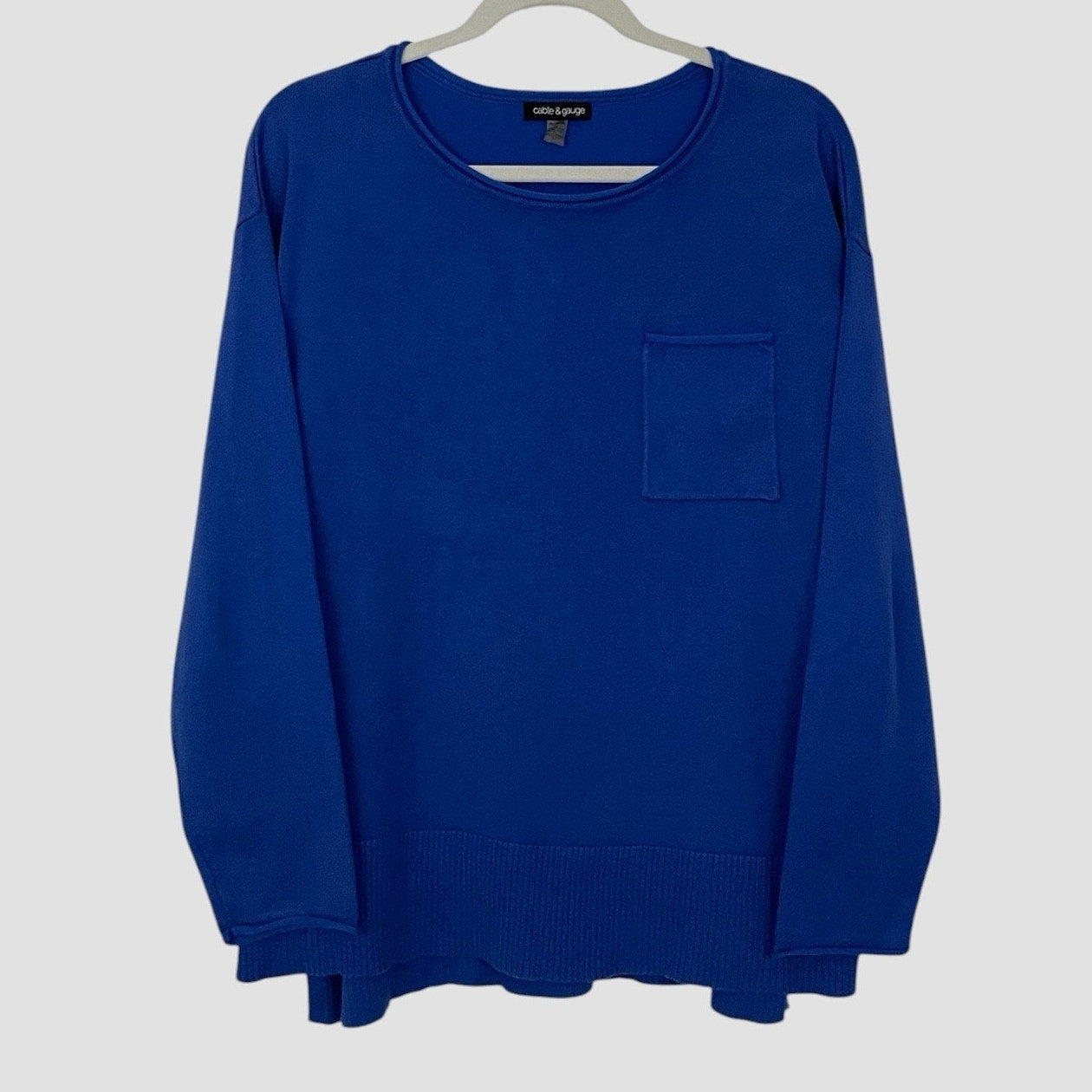 Cable & Gauge Royal Blue Knit Sweater