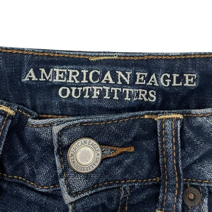 American Eagle Super Stretch Cuffed Mini Jean Shorts