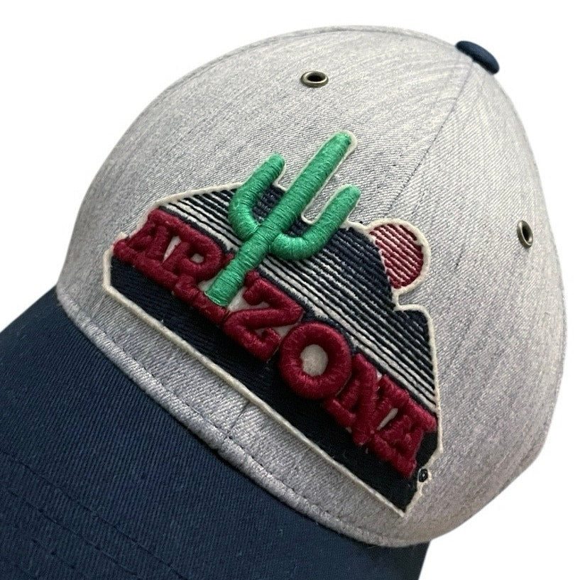 Zephyr Hats Mens University of Arizona Landscape Cactus Navy Blue & Grey Cap